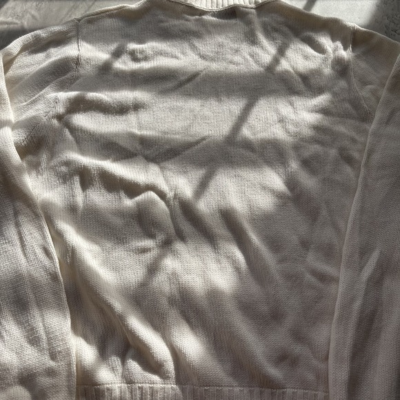 Vintage Flying Scotsman Cream Wool Knit Duck Embroidered Crewneck Sweater Large - Picture 6 of 8